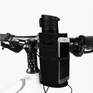 🚲 tiekoun bike water bottle holder bag - 2 pack insulated cup holder for bike, boat, scooter, wheelchair - r&b-602 logo