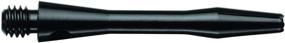 img 1 attached to 🎯 Wholesale Dart Shafts Package - 4 Sets of 3: 2 Medium 2&#34; + 2 Short 1 1/2&#34; 2ba Black Aluminum - Special offer for bulk dart brokers