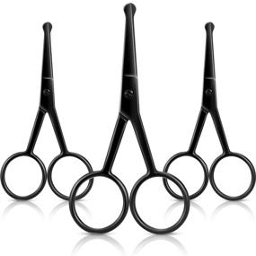 img 4 attached to ✂️ Stainless Steel Eyebrow & Moustache Grooming Scissors