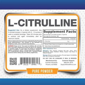 img 2 attached to 💊 Lab-Tested HR Supplements L-Citrulline Powder - 500g (1.1 lbs), Unflavored - Includes Scoop