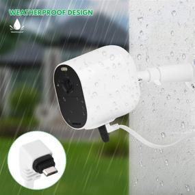 img 2 attached to 💡 Enhance Arlo Essential Camera Performance with 25ft/7.5m Weatherproof Power Adapter – Constantly Charge Your Camera