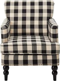img 3 attached to 🪑 Evete Tufted Fabric Club Chair by Christopher Knight Home - Black Checkerboard