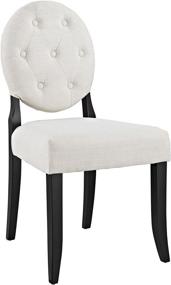 img 3 attached to Modway Button Dining Chair Beige Furniture