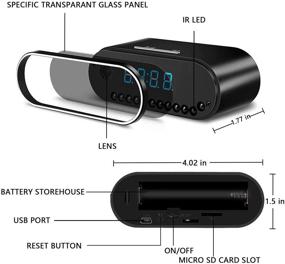 img 2 attached to 🕐 IMINI88 Скрытая шпионская камера-часы: WiFi 1080P Нянька с детектором движения и ночным видением - Идеальные камеры безопасности для дома и офиса.