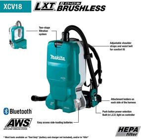 img 3 attached to Литий-ионный бесщеточный экстрактор Makita XCV18ZX