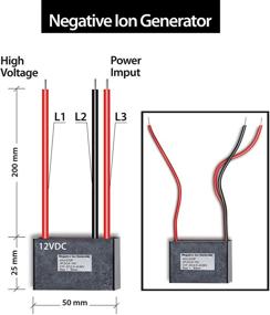 img 1 attached to 🌀 Портативный модуль ионизатора воздуха с переменной плотностью для плазменной отрицательной генерации ионов на 12В постоянного тока.
