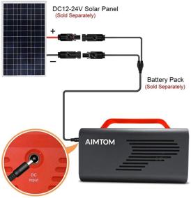 img 1 attached to 🔌 Адаптерная кабельная панель Aimtom для солнечных батарей: разъемы мужской/женский для зарядки электростанции, солнечного генератора и перезаряжаемой аккумуляторной батареи