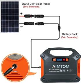 img 2 attached to 🔌 Aimtom Heavy Duty Waterproof Solar Panel Adapter Cable: Male/Female Connector for Charging Power Station, Solar Generator, and Rechargeable Battery Pack