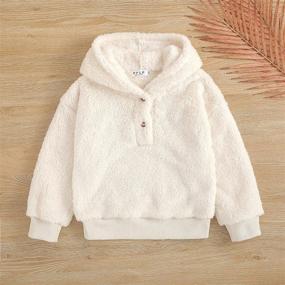 img 2 attached to 🧥 Boys' Clothing: Sherpa Fleece Hoodies Pullover Jackets