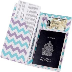 img 3 attached to Держатель бумажника для паспорта Соответствующий багаж