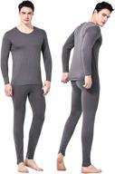 👕 feelvery men's premium tencel silk long johns thermal underwear set - naturally ultra-soft logo