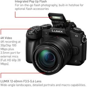 img 2 attached to 📷 Panasonic LUMIX G85 4K Digital Camera with 12-60mm Lens: 16MP, 5-Axis Dual Image Stabilization, Tilt LCD - DMC-G85MK (Black)