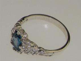 img 1 attached to Cеребряное кольцо с естественным камнем для женщин