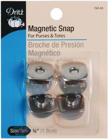 img 1 attached to Dritz 760-65 Magnetic Snap, Square, 0.75-Inch, Nickel, Pack of 2 Sets