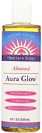 🌿 almond heritage store aura glow massage oil - 8 oz liquid, experience the ultimate relaxation logo