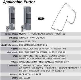 img 2 attached to ⛳ "Магнитная крышка для головок паттера 2021 года MyTag Golf - крышка для бэкхэнд паттера для бэкхэндов коллекции Тэйлормэйд с магнитным закрытием