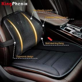 img 3 attached to Lumbar Support (2 Pack) with Breathable Mesh, Ideal for Car and Office Chairs