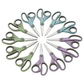 img 3 attached to School Classroom Scissor Classpack by ECR4Kids - ELR-13213: Cutting Edge SureGrip Kids Scissors with Pointed Tip, Assorted Colors