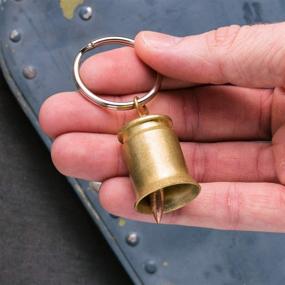 img 3 attached to 🔔 Guardian Bell Keychain, 50 Caliber / .223 Bell Ringer, Motorcycle & Fighter Pilot Protection, Brass by LUCKY SHOT