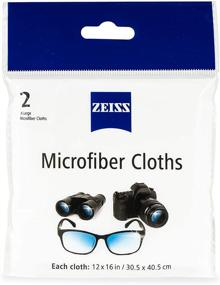 img 4 attached to 🔍 Enhance Lens Care with Zeiss Jumbo Reusable Microfiber Cloth, 12x16in (Set of 2)