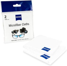 img 2 attached to 🔍 Enhance Lens Care with Zeiss Jumbo Reusable Microfiber Cloth, 12x16in (Set of 2)