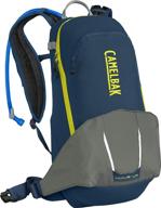 🐫 camelbak m.u.l.e. lr 15 100oz hydration pack: gibraltar navy/sage grey, one size logo