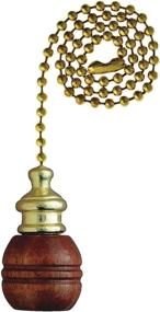img 1 attached to Upgrade Your Ceiling Fan with Westinghouse Lighting 7700700 Pull Chain - Walnut and Brass Ball Design