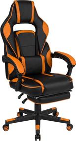 img 2 attached to 🔥 X40 Flash Furniture Racing Chairs in Black/Orange