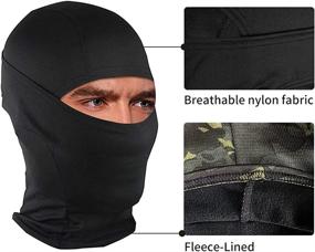 img 2 attached to 🎭 Wind-Resistant Military Camo Face Mask Bandana Balaclava Hood Headwear for Men and Women - Ideal for Tactical Training, Cycling, Skiing, and Hunting