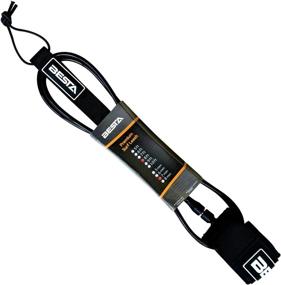 img 4 attached to 🏄 BESTA Surfboard Leash - Premium Full-Size Padded Ankle Cuff, Key Pocket, Stainless Swivels, Quick-Release Rail Saver