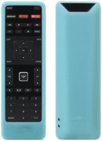 img 2 attached to 📺 Enhance and Protect Your Vizio XRT122 Smart TV Remote with SIKAI Silicone Case: Shock Proof, Glow in Dark Blue, with Lanyard!