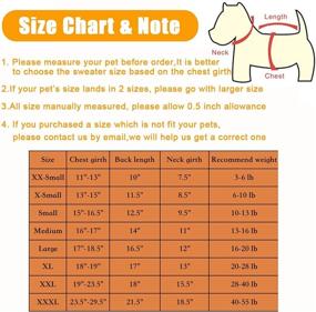 img 3 attached to 🐾 Pet Sweater, Cozy Dog Sweater, Knitted Dog Clothes for Small, Medium, and Large Dogs, Adorable Classic Cat Sweater, Unisex Dog Coat for Puppies and Cats