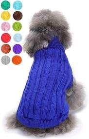 img 4 attached to 🐾 Pet Sweater, Cozy Dog Sweater, Knitted Dog Clothes for Small, Medium, and Large Dogs, Adorable Classic Cat Sweater, Unisex Dog Coat for Puppies and Cats