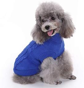 img 2 attached to 🐾 Pet Sweater, Cozy Dog Sweater, Knitted Dog Clothes for Small, Medium, and Large Dogs, Adorable Classic Cat Sweater, Unisex Dog Coat for Puppies and Cats