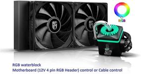 img 3 attached to DEEPCOOL Captain 240X RGB AIO CPU Liquid Cooler: Anti-Leak Tech, U-Shape Pipe, Cable Controller, RGB Header Control, 3-Year Warranty