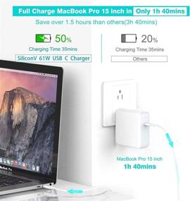 img 3 attached to 💡 Sehonor 61W USB-C Charger for Mac Pro 13" (2016+), MacBook Air 2018, Samsung, Nexus, Nintendo Switch, Lenovo, ASUS, Acer, Dell Laptop - Includes Type-C Charge Cable