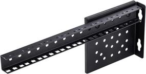 img 2 attached to KENUCO 19 Inch Vertical Wall Mount Rack, 🗄️ Black, 4U Size, Server Rack with Hardware - Wall Mountable