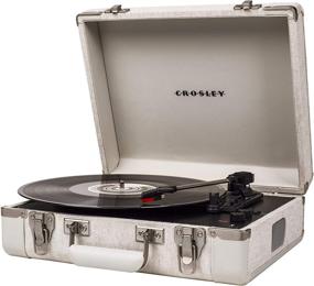 img 3 attached to 🎵 Crosley Executive Vintage Bluetooth 3-Speed Portable Suitcase Turntable with USB, Sand - Enhanced SEO