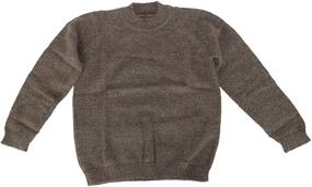 img 4 attached to Alpaca Basics Handmade Sweater Tangerine Boys' Clothing
