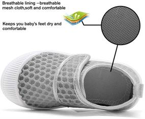 img 3 attached to 👟 Breathable Slip-on Mesh Sneakers Sandals Water Shoes for Running, Pool, Beach - CIOR Boys & Girls Toddler/Kids