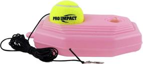 img 3 attached to 🎾 Optimized for SEO: Pro Impact Tennis Trainer Rebounder Ball with Trainer Baseboard, Long Rope - Ideal Solo Tennis Trainers (Round and Rectangular Variations)