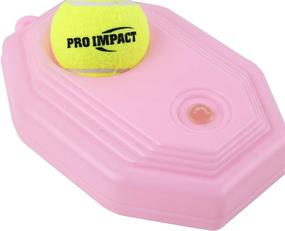 img 1 attached to 🎾 Optimized for SEO: Pro Impact Tennis Trainer Rebounder Ball with Trainer Baseboard, Long Rope - Ideal Solo Tennis Trainers (Round and Rectangular Variations)