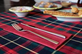 img 1 attached to Derin Kangaroo Airlaid Napkin: Linen-Like Disposable 🍽️ with Flatware Pocket (Burgundy) - Pack of 50