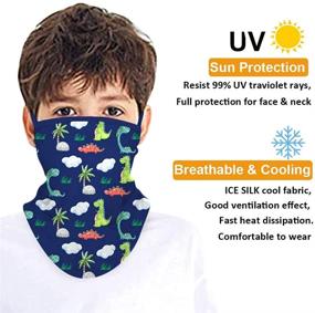 img 1 attached to CHUANGLI Bandana Gaiter Balaclava Protection Boys' Accessories in Cold Weather