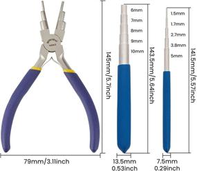 img 3 attached to BENECREAT Looping Mandrel Jewelry Wrapping Beading & Jewelry Making for Jewelry Making Tools & Accessories