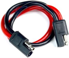 img 1 attached to 🔌 Высокопроизводительный 5-пакетный проводной гарнитура Audiopipe Polarized Wire Harness с быстрым отсоединением длиной 12 дюймов и сечением 10 калибра - гарантированное качество!