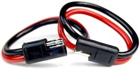 img 2 attached to 🔌 Высокопроизводительный 5-пакетный проводной гарнитура Audiopipe Polarized Wire Harness с быстрым отсоединением длиной 12 дюймов и сечением 10 калибра - гарантированное качество!