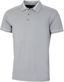 img 2 attached to Tech Pique Golf Polo Shirt Men's Clothing and Shirts