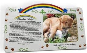 img 2 attached to BANBERRY DESIGNS Rainbow Bridge Pet Bereavement Photo Frame with Heartfelt Poem for Comfort and Remembrance