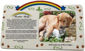 img 4 attached to BANBERRY DESIGNS Rainbow Bridge Pet Bereavement Photo Frame with Heartfelt Poem for Comfort and Remembrance